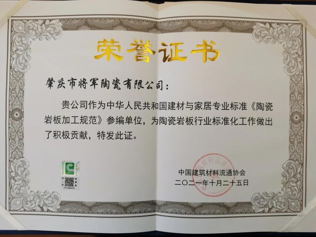 行業(yè)標(biāo)桿 | 將軍陶瓷集團(tuán)參編起草的《陶瓷巖板加工規(guī)范》標(biāo)準(zhǔn)通過審定驗收！(圖5)
